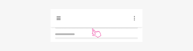 Navigation topbar scroll behaviour