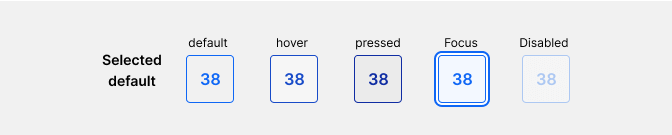 Pagination color selected default Pagination color selected default