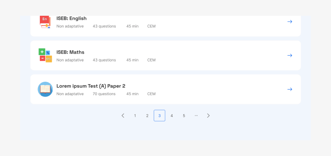 Pagination placemente