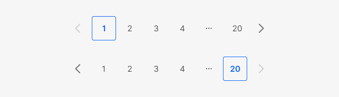 Pagination chevron disabled