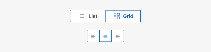 toggle group icons
